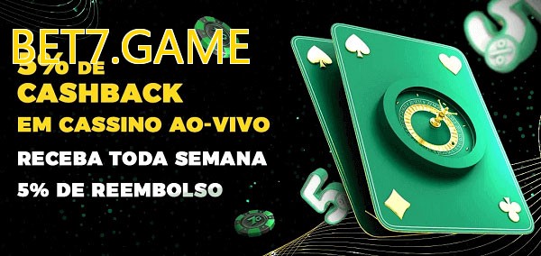 Promoções do cassino ao Vivo BET7.GAME